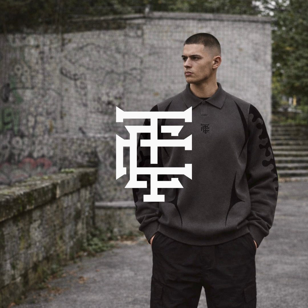Sweat col polo unisexe CCT Brand