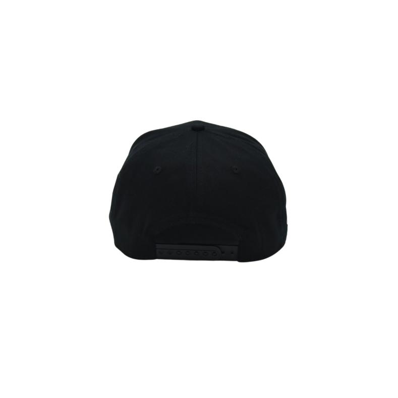 Snapback noire CCT à visière en suède et box