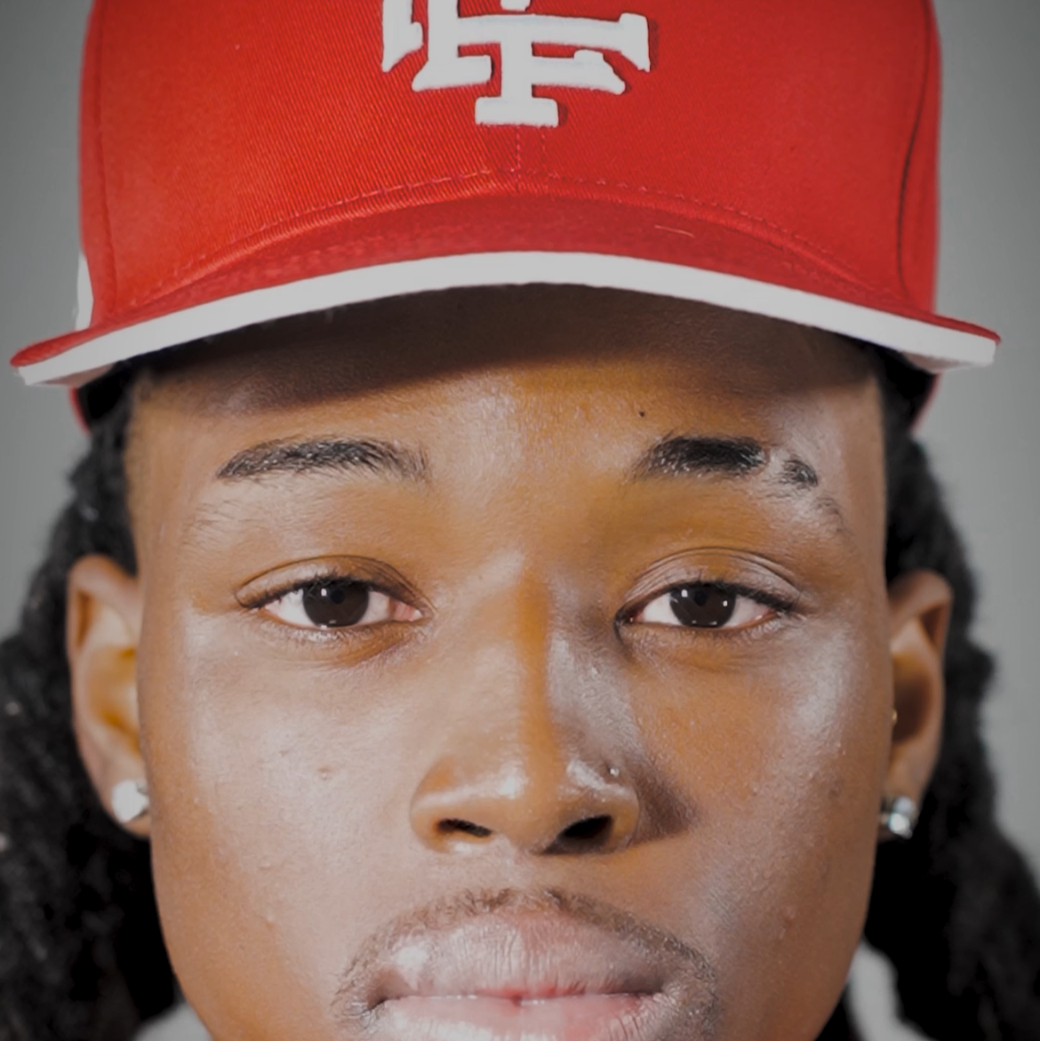 Snapback rouge brodée CCT Brand