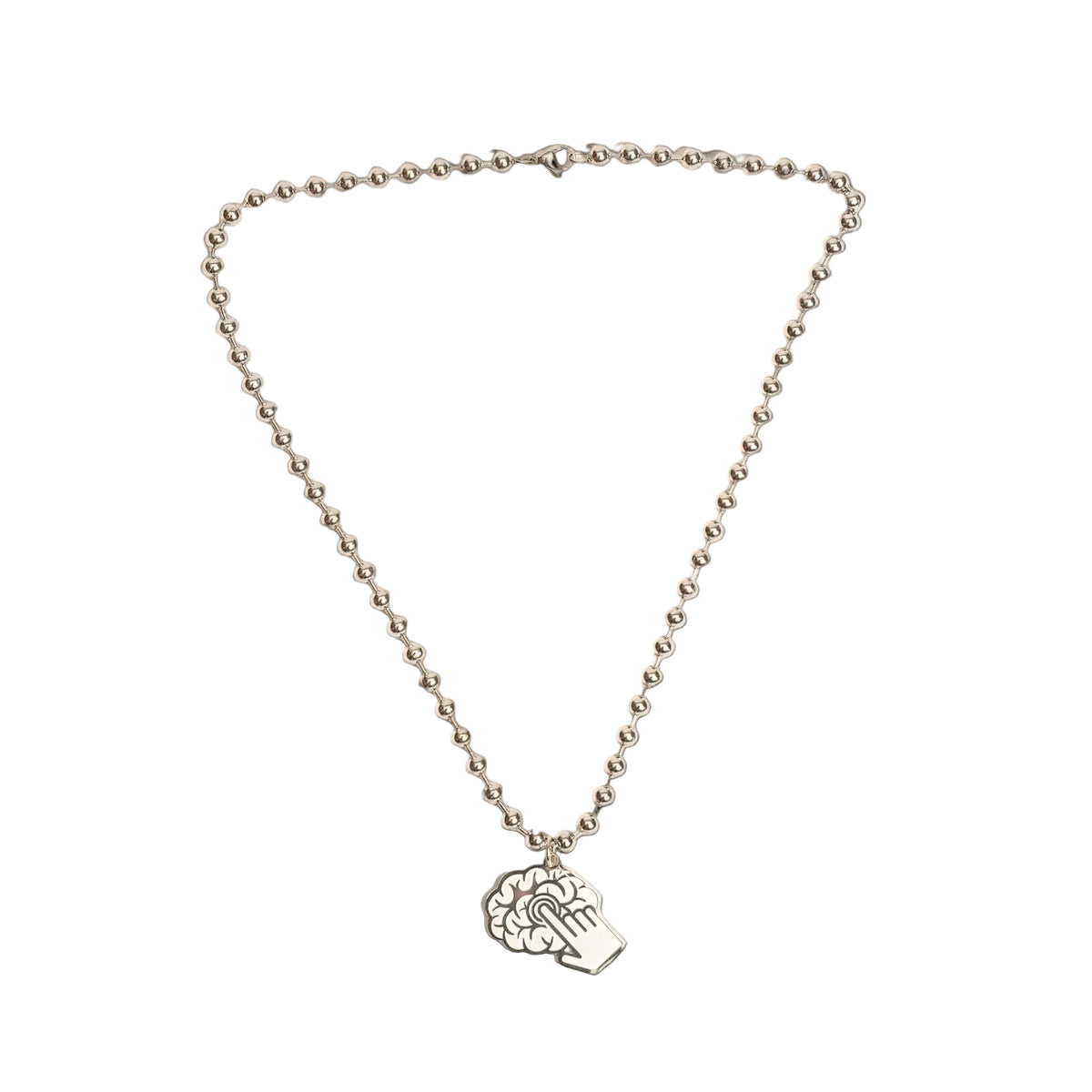 Chaîne pendentif cerveau CCT en acier inoxydable