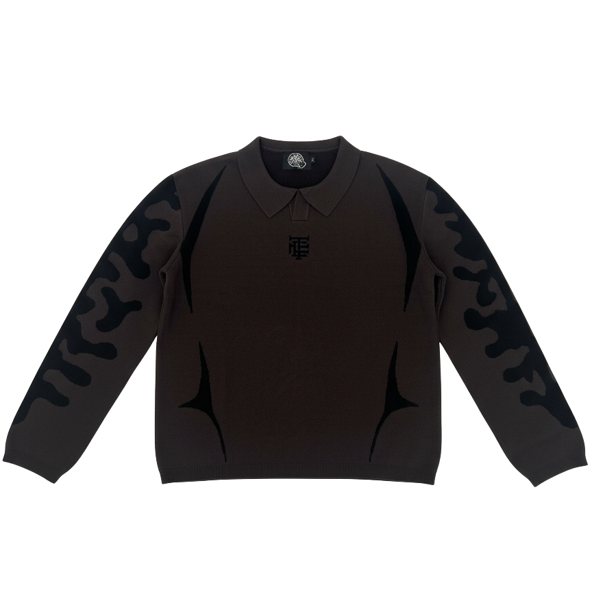 Sweat col polo unisexe CCT Brand