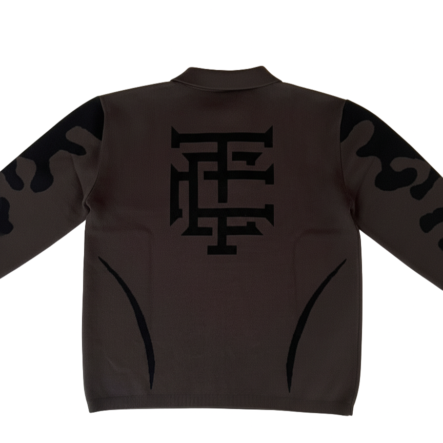 Sweat col polo unisexe CCT Brand